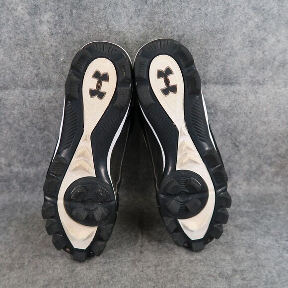 Under Armour Shoes Mens 8.5 Cleats Baseball Sport Black Molded Leadoff III Adult - Picture 9 of 13